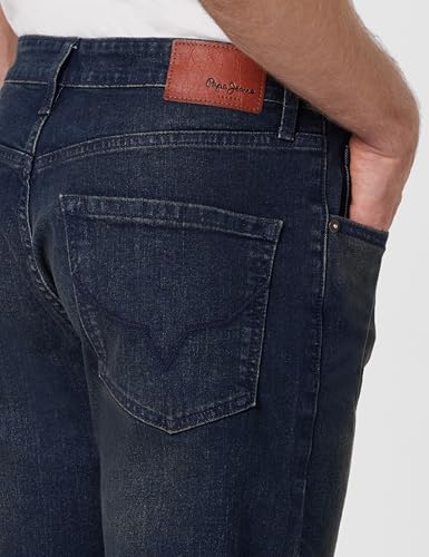 Image of Pepe Jeans Men's Straight Fit Jeans|Mid Rise |Stretchable Fabric| Jeans for Men | Available in Plus Size