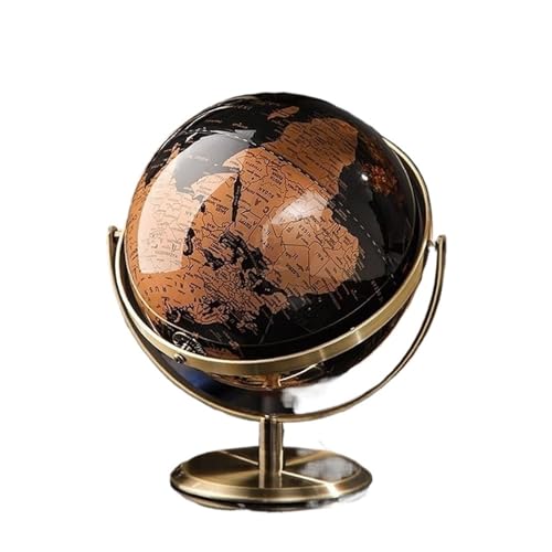 Vintage World Globe - Globo giratorio clásico de escritorio para decoración del hogar y la oficina