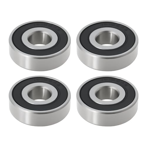 SG Store 4 Rodamientos de Bolas de Ranura Profunda con Doble Sellado Industrial 16100-2RS para Bicicletas Scooters Supermercados Carritos de Compras 28 X 10 X 8 Mm