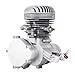 H-YEEU 26” 28” 2 Stroke 100cc Cycle Bicycle Gas Motorized Gasoline Engine Motor Kit CDI Air Cooling for Mountain and Road Bike (Silver)