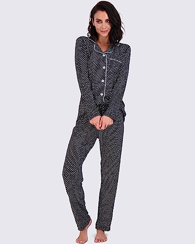 2 Pack: Womens Long Sleeve Pajama Sets Button Up Pjs Pajamas Set Winter Down Warm Pj Soft Ladies Sleepwear Loungewear Sleeping Night Lounge Top Pants Bottoms Women Silky Sexy Mujer Pyjama -Set 2 , 2Xl #TOP3