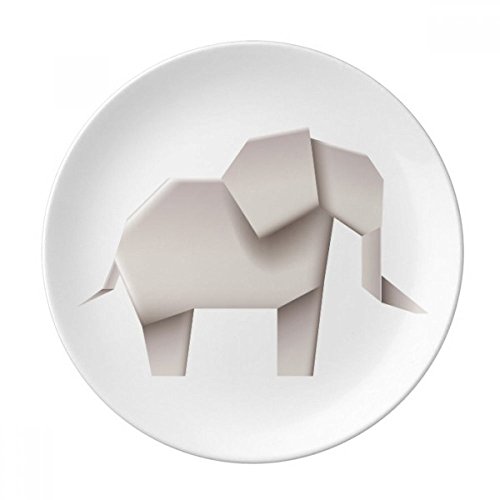 Assiette décorative éléphant abstrait vaisselle porcelaine originale