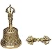 PARIJAT HANDICRAFT Tibetan Buddhist Meditation Bell and Dorje Set Made from traditional Tibetan formula of 7 metals (5-Inch)