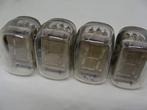 ロシア製蛍光表示管 VFD管 IV-22 IV22 0~9数字表示 時計/計器 自作パーツ Made in Soviet (4本セット)
