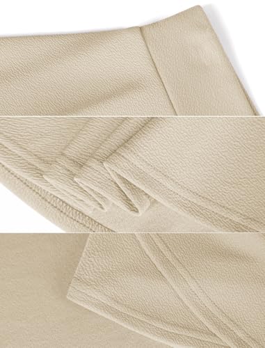 DJT FASHION Shorts for Women Basic Versatile Skorts Casual Stretchy Flared Skater Golf Tennis Mini Skirts with Shorts Small Macadamia