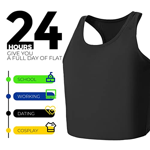 Wonababi Brust Binder für Transgender, Trans Binder mit Racerback für Cosplay FTM