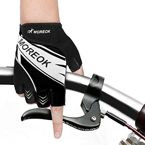 Bikingmoreok Cycling Gloves Bike Gloves Biking Gloves For Men Women,Half Finger Mountain Bike Gloves Workout Gloves Road Bicycle Gloves With 5Mm Anti-Slip Gel Pads-Black-S #TOP4
