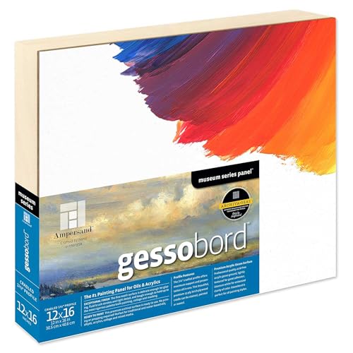 Catálogo para Comprar On-line Tableros de gesso de esta semana. 48 Ampersand Art Supply Museum Series Gessobord | 12 x 16 | Perfil de cuna de 1-1/2 pulgadas | Panel de pintura de madera Gesso para pintura al óleo y acrílica y medios mixtos |...