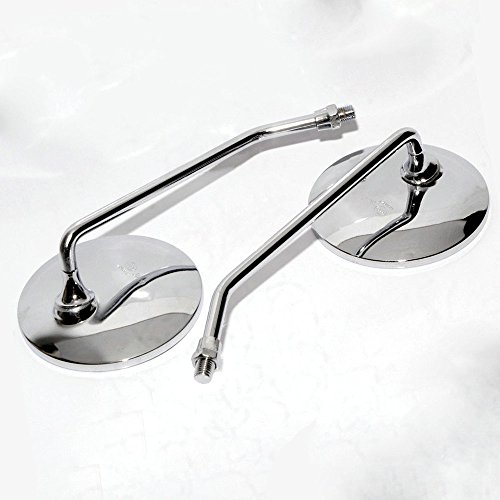 Yibid Universal 4" Motorcycle Rearview Mirrors For Harley Honda Yamaha Kawasaki Go Kart Vespa Sym Shadow Custom Suzuki Ducati Scooter Hyosung Kymco Victory Vulcan Sports Dirt Bike #TOP5