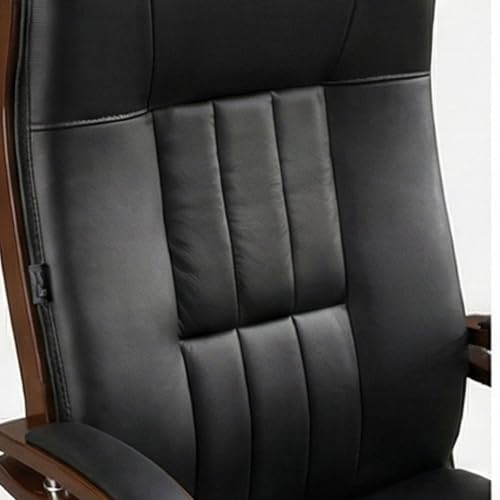 Image of Lakdi The Furniture High Back Director & Executive Chair for Office Luxury Design Made in Plyboard with Leatherette Upholstery & Height Adjustable Best Ergonomic Office Chair - 111011318 Black
