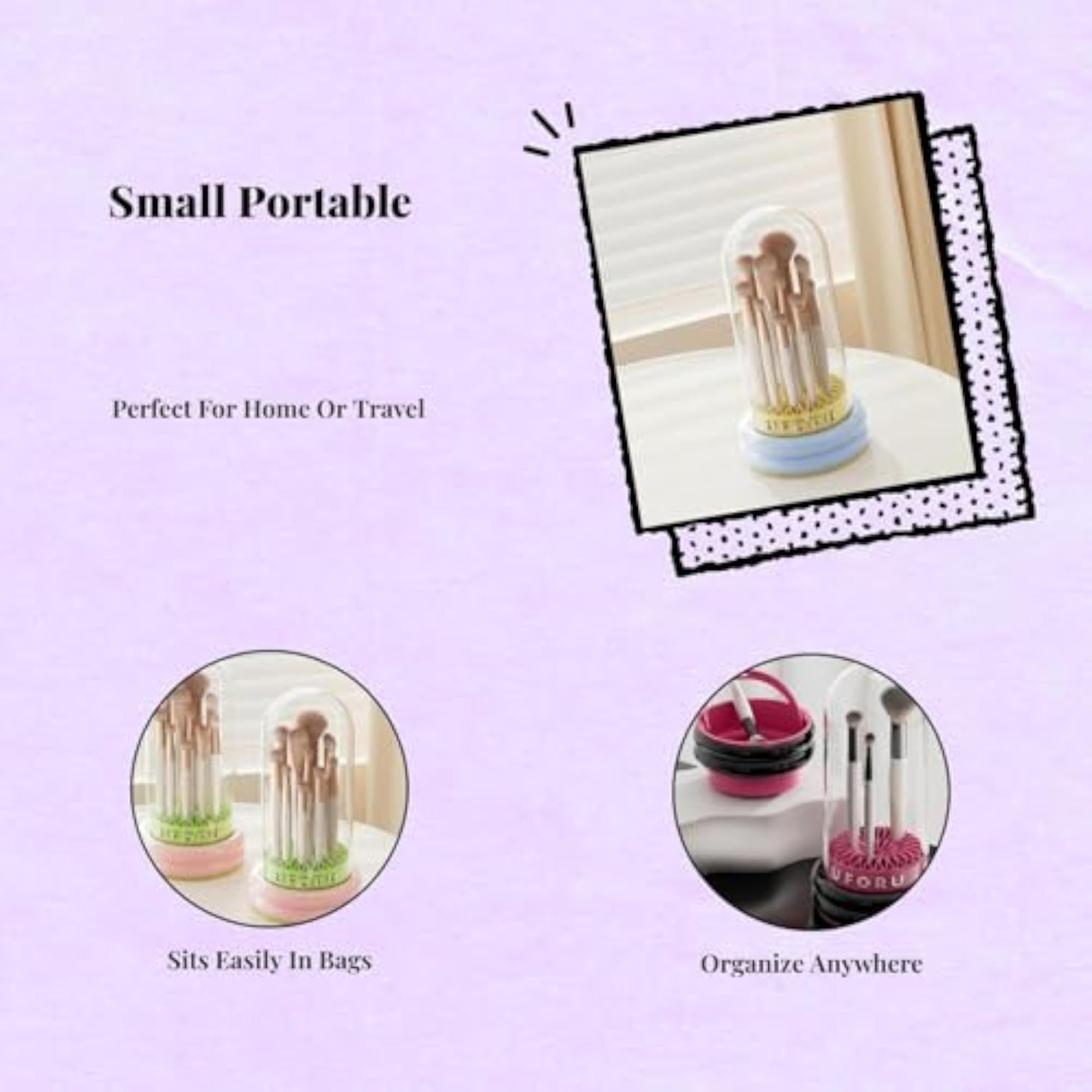 Makeup Brush Organizer, Dustproof Storage Box