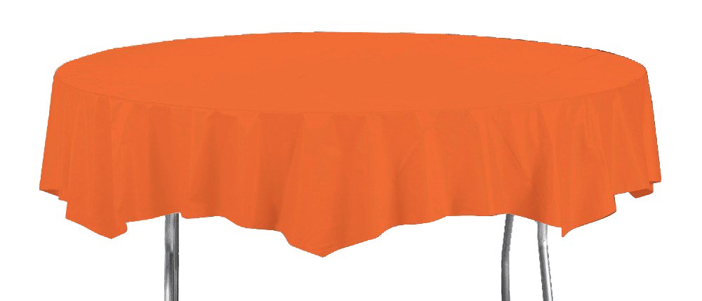 Creative Converting Octy-Round Paper Table Cover, 82-Inch, Bittersweet