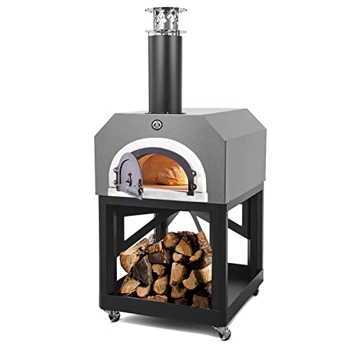 Comparison: Best Oven 90Cm 2 Chicago Brick Oven Wood-Burning Mobile Outdoor Pizza Oven, CBO-750 Mobile with Silver Vein Hood
