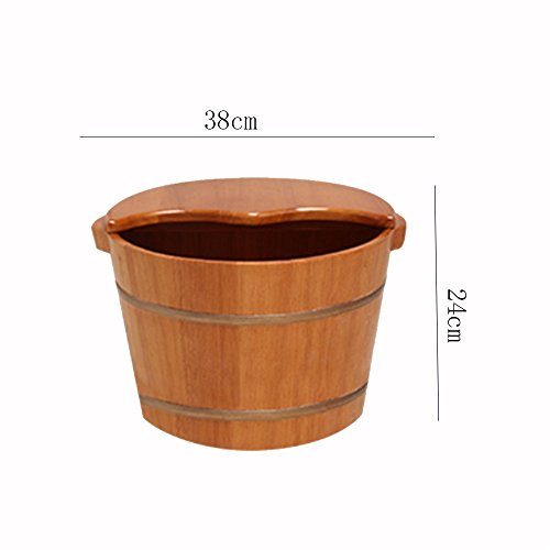 Spa de pies de madera maciza 38cm x 24cm miniatura 2
