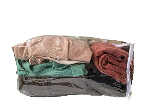 Clear Vinyl Zippered Storage Bags 15X18X9, Set Of 5, Ak Plastics By Antiquekitchen #TOP1