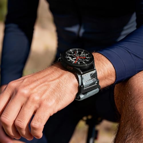 Image of Nereides Compatible with Samsung Galaxy Watch 3 45mm Band, Rugged Nylon Sports Strap with Woven Loop Design, 22mm Tough Replacement Band