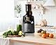 Kuvings EVO820 Slow Juicer Saftpresse – Entsafter mit großem Einfüllschacht und starkem 240W Motor für gesunde Obst- und Gemüsesäfte (Gray)