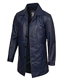 FEATURE-RICH DESIGN: Unsere Lederjacke für Herren verfügt über ein durchdachtes Ensemble von Funktionen. Vom stabilen Knopfverschluss bis hin zu den mehreren Taschen, während das glatte Polyester-Futter zusätzlichen Komfort bietet, dient jedes Detail einem Zweck und bietet sowohl Funktionalität als auch Stil.