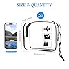 Clear Travel Toiletries Bag, 2 PVC Clear Travel Toiletry Bag, Airport Security Liquids Bag with Wrist Strap, Waterproof Toiletry Bags, Holiday Essentials for Women and Men #1