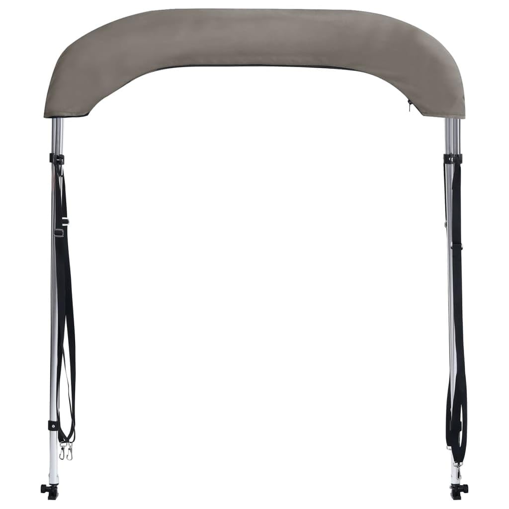 2-Bow Bimini Top Grigio, 180 x 150 x 110 cm, resistente ai raggi UV, impermeabile, antimuffa, con custodia, per barche