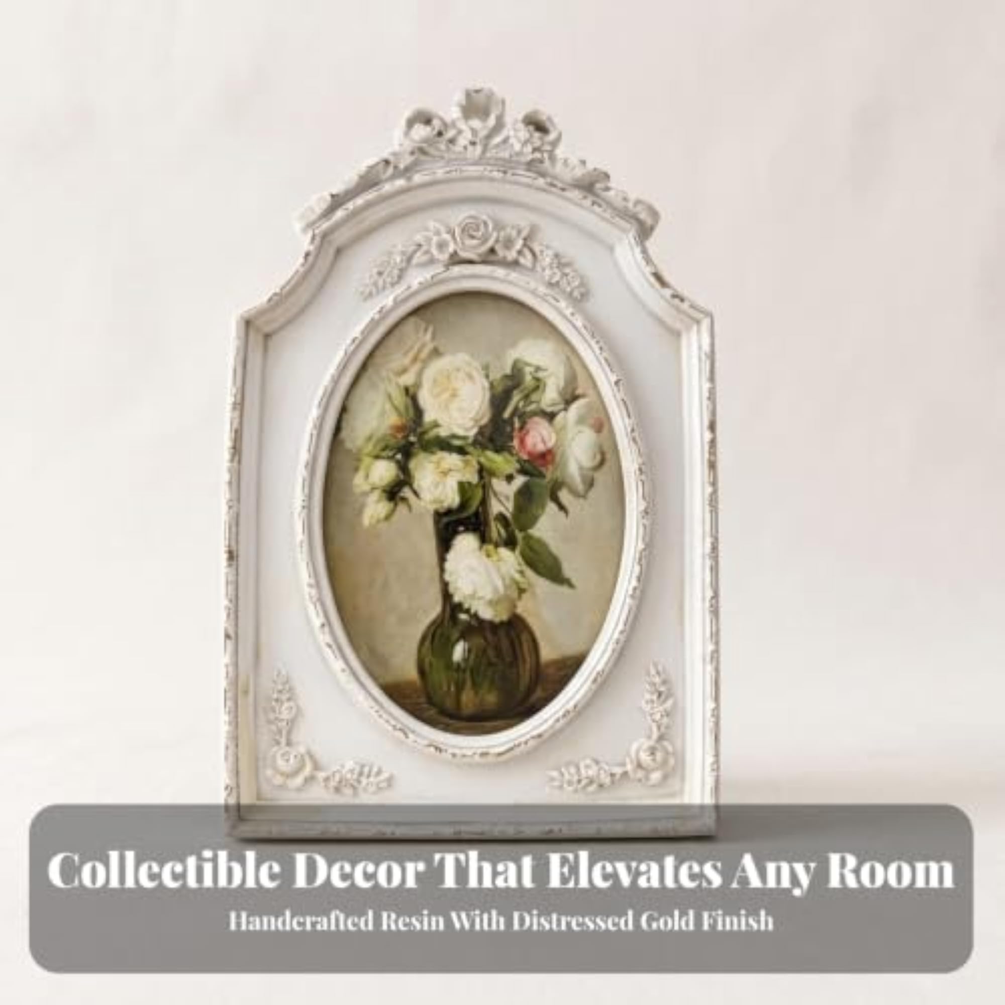 Ornate Resin Picture Frame, Vintage Arched Design