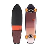Quiksilver Fishtail Cruiser Skateboard Fade Lines Orange 32 Inches - Perfect for Boys, Girls, and Kids Ages 8+ - Stylish, Durable, and Fun Skateboard for Young Riders