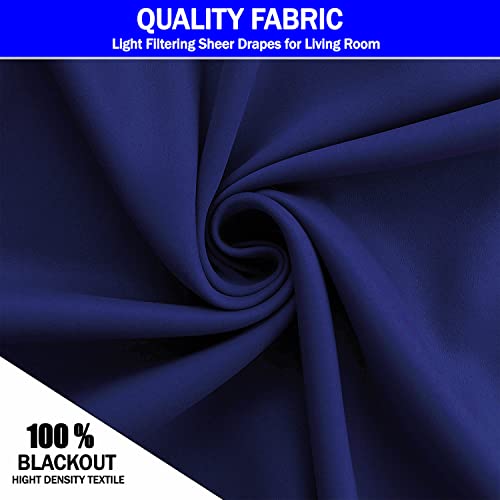 Cortinas, Home cortinas azul Marca RKINC (3)