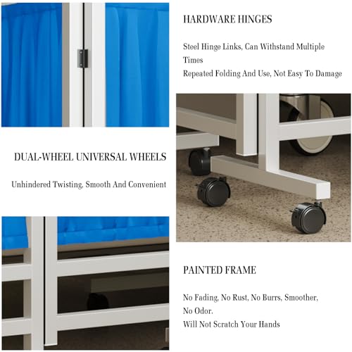 Sywlwxkq 3-8 Panels Medical Privacy Screen,Folding Room Seperating Divider,6Ft High Standing Door Partition thumb #3