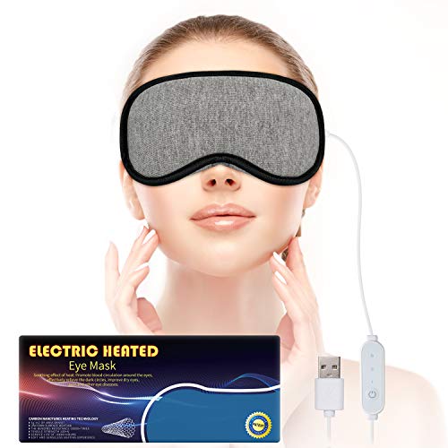 Mavogel Heated Eye Mask - Electric Heated Sleeping Mask for Dry Eyes, Puffy