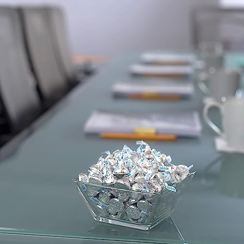 image for Sweetsome Hershey's Kisses Milk Chocolate Candy in Silver Foils – 28