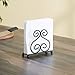 Home Basics Scroll Collection Steel Napkin Holder, Freestanding Tissue Dispenser Organizer for Kitchen Countertop, Durable, Sturdy, Home Décor, Black