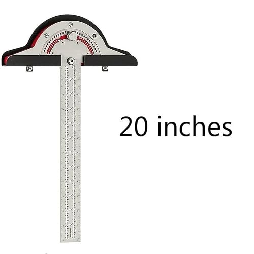 No Woodworkers Edge Rule Wydajny kątomierz kątomierz Linijka do obróbki drewna Pomiar kąta Narzędzie stolarskie ze stali nierdzewnej (żółty)
