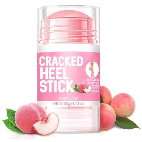 Juego de crema para pies anti-cracking perfumado con durazno, palo de crema para manos de los pies de durazno, hidratan y suavizan profundamente, repara la piel seca, para mujeres y hombres (1pc)