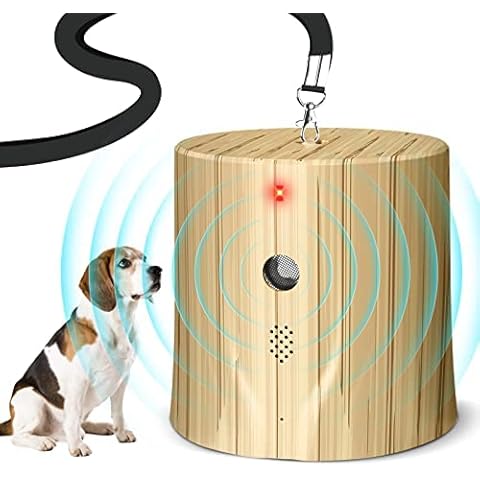 Anti Barking Device, Ultrasonic Dog Barking Deterrent Devices with Voice Recording Play, 3 Adjustable Levels Dog Deterrent Ultrasonic Stop Dog Barking Device, Bark Control Device for Indoor Outdoor Cover