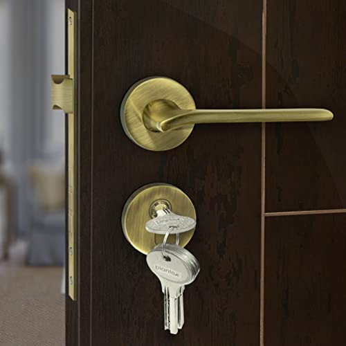 Image of Plantex Fully Brass Door Lock with 3 Years of Warranty /Main Door Lock for Home /Mortise Lock for Door - Main Door Lock Set Sumer-3037 Brass Antique Finish
