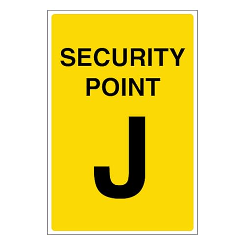 V Safety Point J signalétique plastique rigide 2 mm panneau de sécurité format 300 x 450 mm