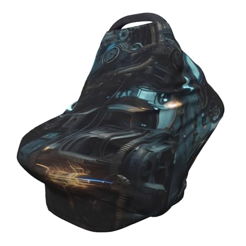 Future Robot Versatile Full-Print Stroller Chair Cover/Nursing Cover, Specially Designed for Your Baby