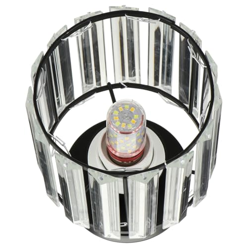 jojofuny 1 Pc Lámpara de techo de cristal Colgante araña señal de luz de neón ligero candelabro de luz luces plafon dormitorio plafón para baño lampara decorativa lampara sencilla Black