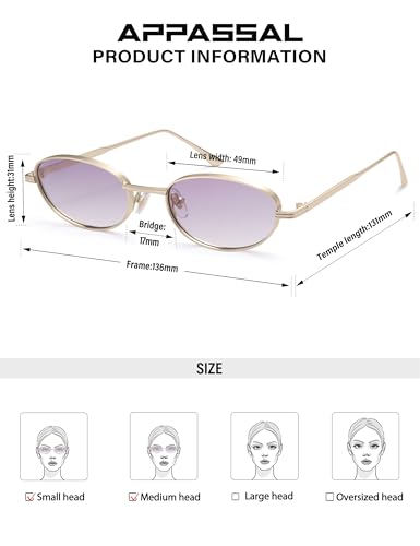Retro Oval Sunglasses for Women Trendy Classic Shades Y2k Sunnies AP3747