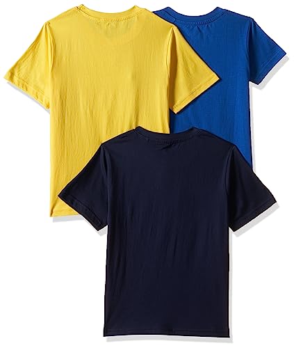 Image of Boys Plain T-Shirt Cotton Rich | Round Neck Half Sleeve Kids Tee | Ultra Soft Bio-Washed Fabric | Comfortable Stylish