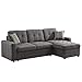Coaster Home Furnishings Gus Sleeper Sectional Sofa Charcoal