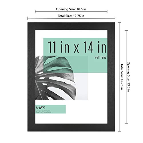 Mcs Studio Gallery Frame, Black Woodgrain, 11 X 14 In, Single #TOP3