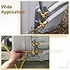 HVAC Refrigerant Charging Safety Valve, Brass Low Loss Fittings, 5/16 to 1/4 R410A R22 R32 Quick Connect Adapter Set, HVAC Tool for Home AC