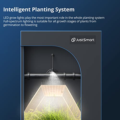 Justsmart Full Spectrum Led Grow Light, 1000W 2 X2 Plant Growing Lights For Indoor Plants Hydroponic Growing Lamps For 3X3/2X2 Grow Tent, 1 Pack #TOP5