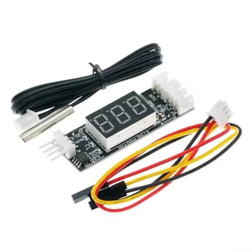 Módulo controlador de velocidad de ventilador de 12 V con pantalla de temperatura, ajustes programables e indicadores LED, para sistemas de refrigeración CC 8-16V