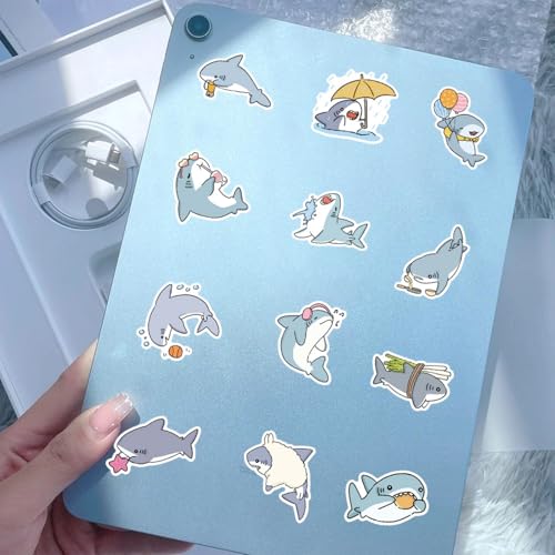 Calcomanías de tiburón impermeables y duraderas para decorar tu termo 6