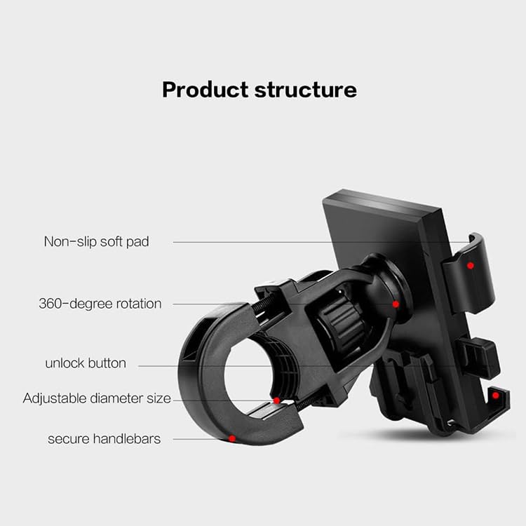 YYunying Fahrrad Halterung Universal - 360° Drehbar Für GPS, Smartphone & Licht