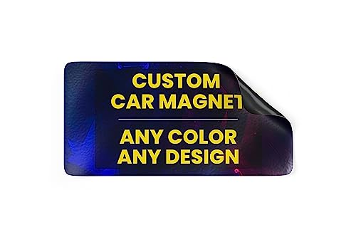 Personalized Car Magnets - Custom Design, Full Color Print, Vehicle Magnetic Decals Magnetic Signs for Vehicles, Magnets for Business Cars, Trucks, Vehicles 18"x3"