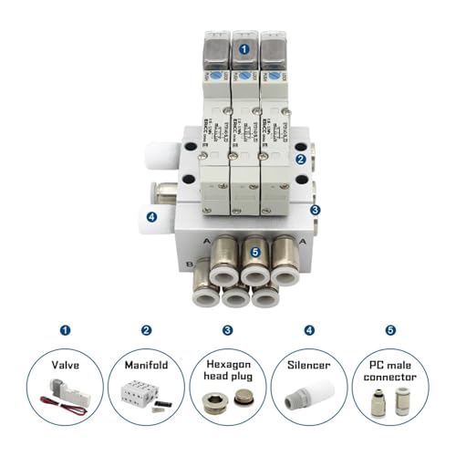 Électrovanne SY3140 commande électronique pour bloc de distribution 5 stations - 5