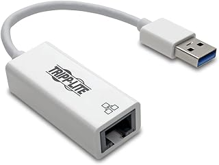 TRIPP LITE USB 3.0 SuperSpeed to Gigabit Ethernet NIC Network Adapter, White (U336-000-GBW)